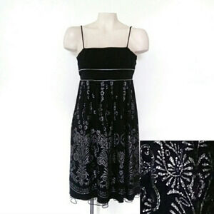 City Triangles Silver Glitter Fit and Flare Dress Y2K  Whimsigoth Vintage Petite